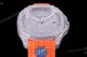 Best Quality Replica Patek Philippe Nautilus Iced Out Orange Strap SF Factory Watch (3)_th.jpg